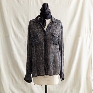 IRO Dark Patterned Blouse
